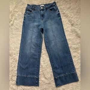 Oat New York Blue Women’s Wide-Leg Seam-Front Jeans Size 8/29